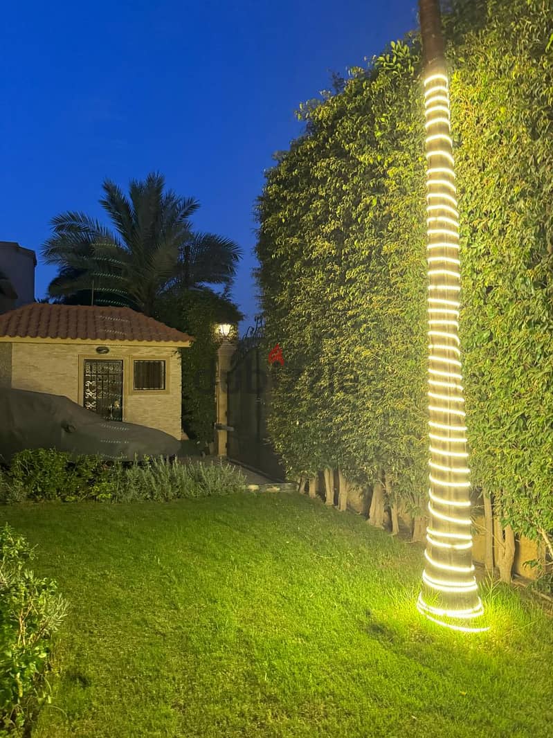 Available in Al-Rehab, a model L villa with a super-luxe swimming pool   Area of ​​850 square meters of land   The villa consists of 3 floors entirely 23