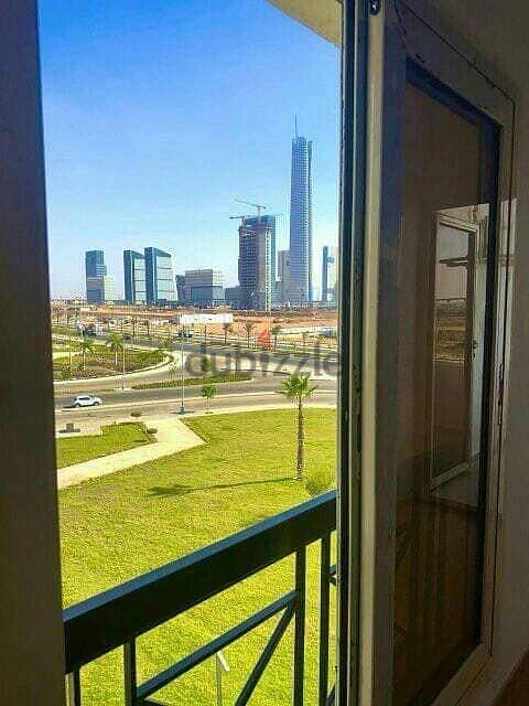 Immediate receipt of a 3-room, finished apartment for sale, directly on Al Amal Axis, near the Presidential Palace and the iconic tower 2