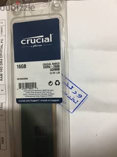 Ram Crucal 16 GB  DDR4 0