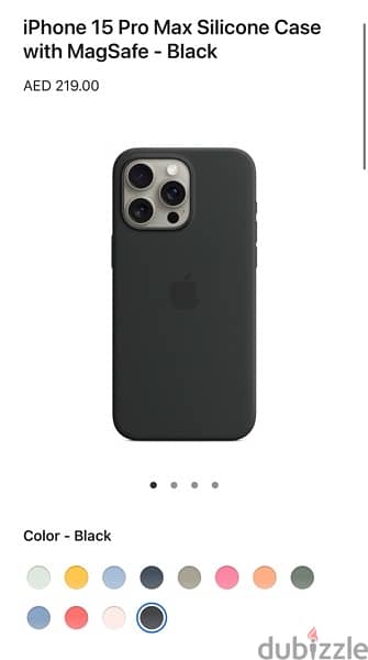iPhone Original 15 Pro Max Silicone Case BLACK 0