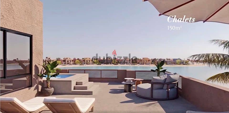 Chalet 95m in the heart of El Gouna, with a view on the Red Sea, installments 3