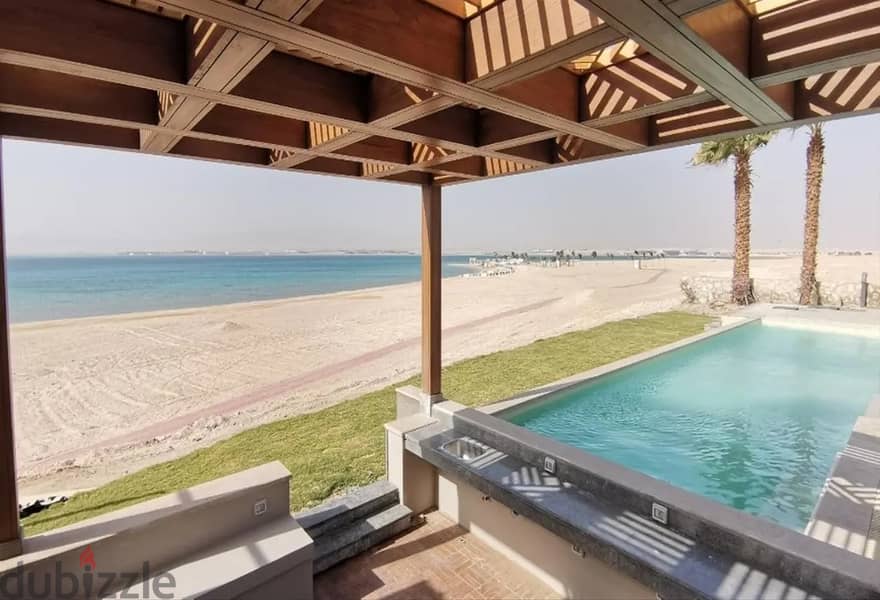 chalet 122m directly on the sea in the largest tourist product in Hurghada Soma Bay with installments 4