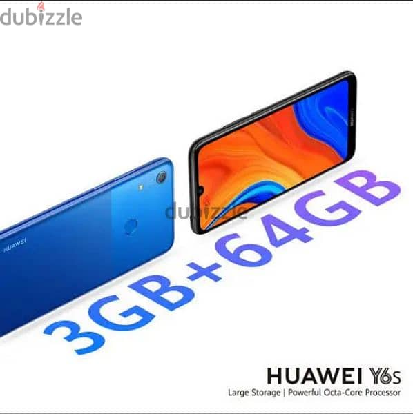 تليفون هواوي  Pro Y6 2019 بالكرتونه شاحن لكبار السن Huawei Y6 3
