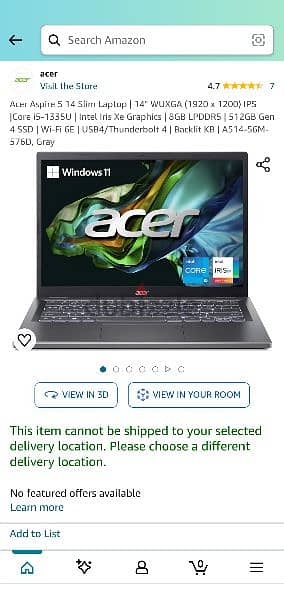 Acer Aspire 5 - 13TH (i5-1335U) - (8GB DDR5) 14