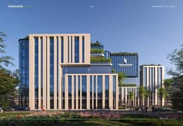 75 meter office with frontage to the garden, ministries and the Capital Administrative Projects Authority, in installments