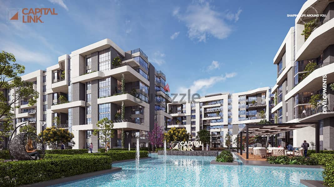 3-bedroom apartment, finished, on Water Feature and Landscape, in front of a university, in installments 2