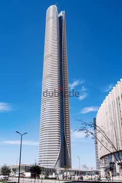 مكتبك 78 متر بالدور 29 بالتاور الوحيد صف آول امام البرج الايقونى مباشرة والنهر الاخضر شريان العاصمة الادارية