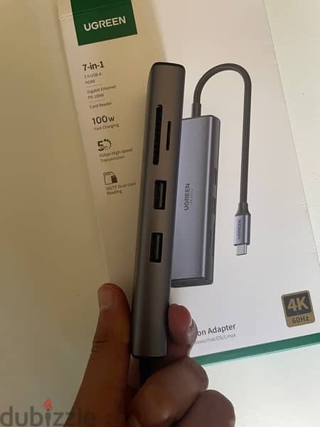 UGREEN 7in1 USB C هب 1