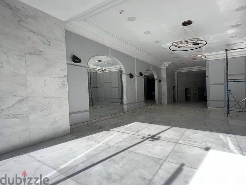 Administrative office for rent, 140 meters, fully finished, in Rayhana Plaza, Zahraa El Maadi 17