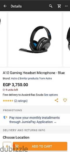 astro a10 wired gaming headset ps4/pc 0