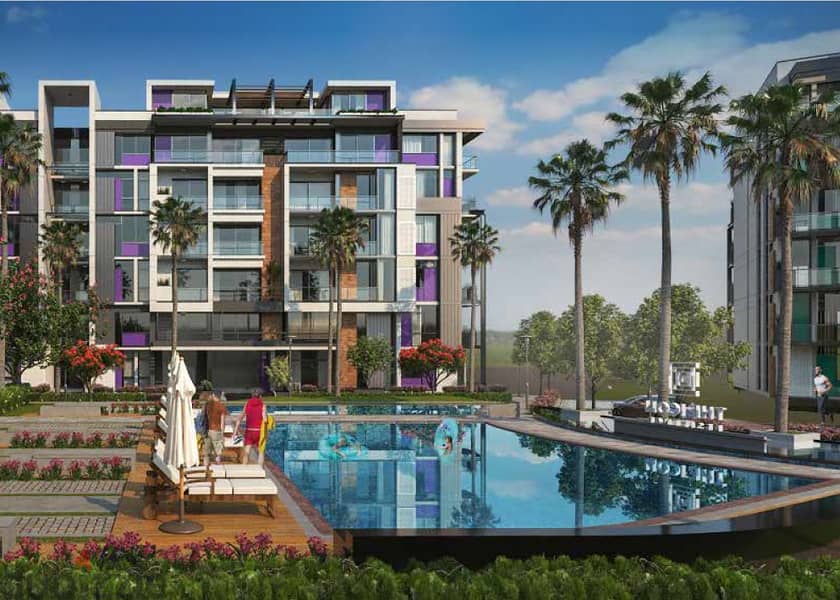 190 sqm apartment, immediate receipt, on the Lagoon in the Fifth Settlement and on the 90th in installments 2