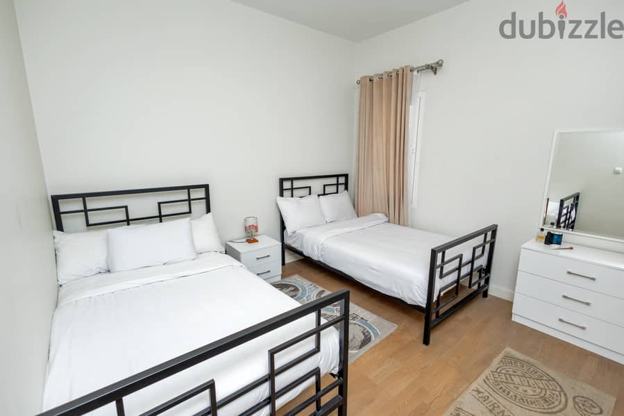 Apartment For Rent in Mivida New Cairo fully furnished 3 BR شقة للايجار فى ميفيدا التجمع الخامس 8
