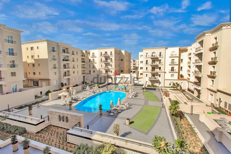 شقة للايجار فى ميفيدا التجمع الخامس 3 غرف متشطبة بالفرش Apartment For Rent in Mivida New Cairo 15