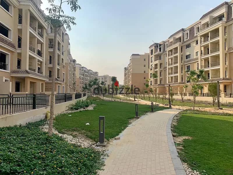 Apartment with 10% down payment for sale, 205 sqm-sarai mostakbal city 1