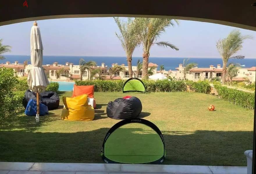 Ground chalet with garden, two rooms for sale in La Vista Gardens, Ain Sokhna, wonderful view 15