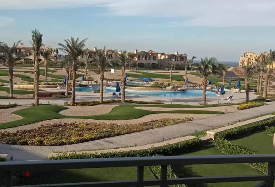 Ground chalet with garden for sale, 130 meters in La Vista Gardens, Ain Sokhna, wonderful view 30
