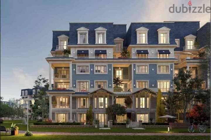 Apartment 230 meters for sale, Corner View Lagoon, in Aliva Mountain View Compound, Mostaqbal City, next to Madinaty, in installments 26