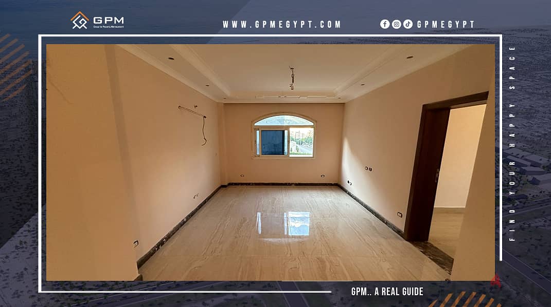 Apartment 305m for sale in Hayat Heights on Northern Teseen New Cairo with super lux finishing شقة للبيع في الحياه هايتس التجمع الخامس 2