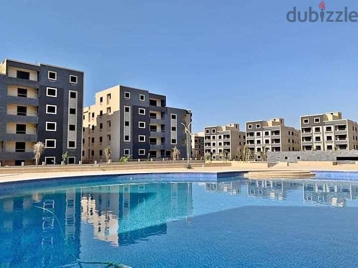 Apartment with immediate receipt, 120 meters, landscape view and swimming pool in the best compound in Fifth Settlement 3