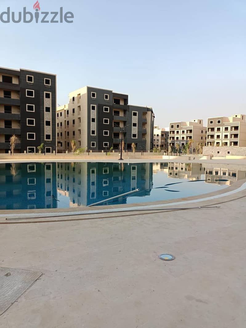 Apartment with immediate receipt, 120 meters, landscape view and swimming pool in the best compound in Fifth Settlement 9