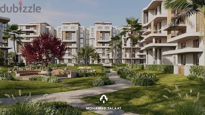 With the lowest down payment, own a two-bedroom apartment in a distinctive location in the Fifth Settlement, Mohamed Naguib Axis 3