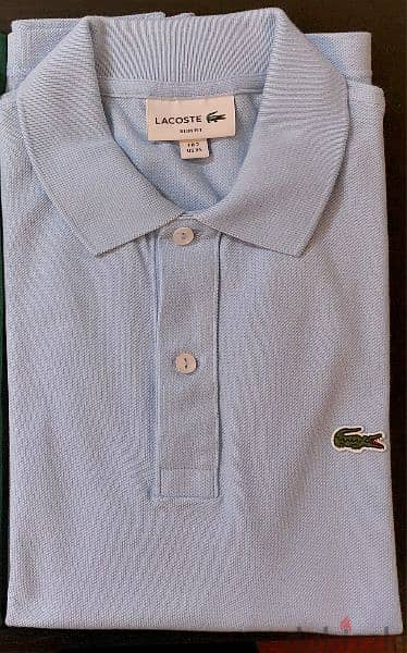 2 New Lacoste Polo Shirts XS slim fit 2