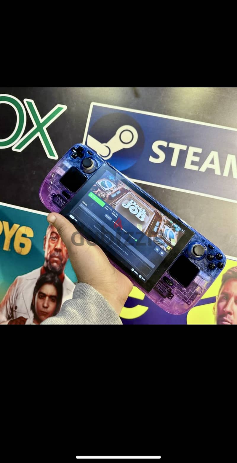 The only maxed out Steam deck in Egypt"DeckHD screen, 2TB,  translucen 2