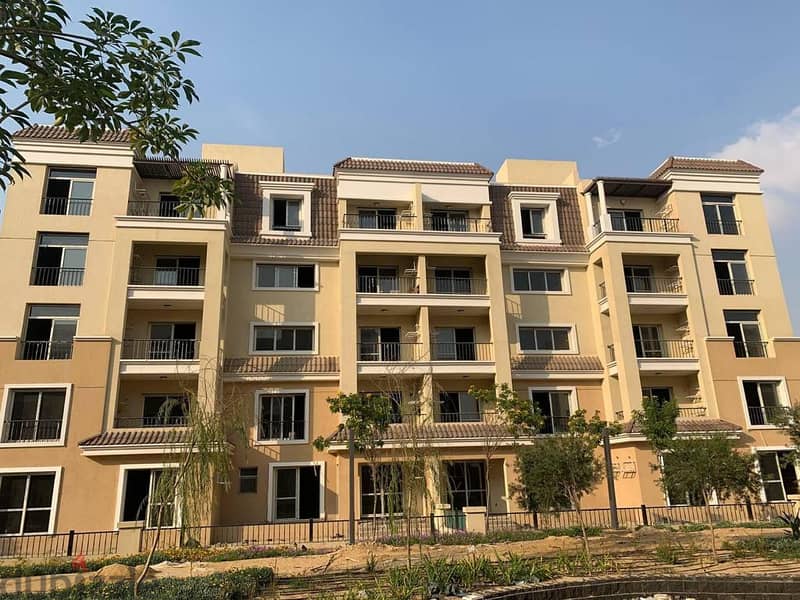 garden apartment for sale in Sarai 130 sqm+ garden 207sqm(2 bedrooms),cash discount 42% landscape view (10% down payment and installments over 8 years 4