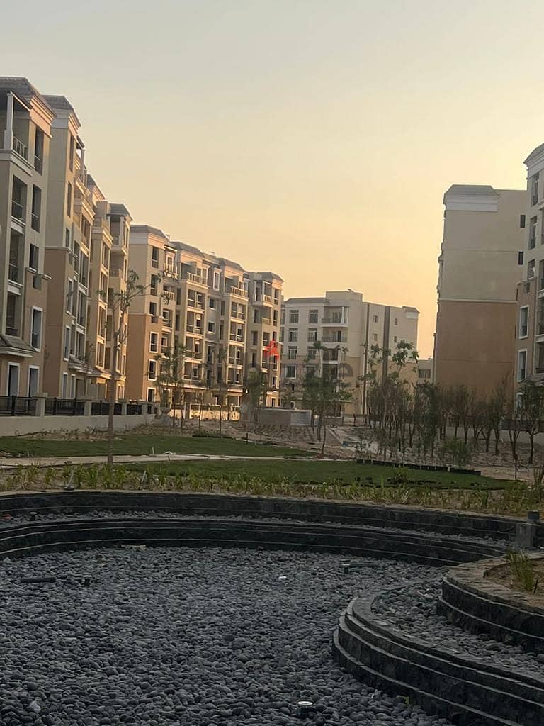 garden apartment for sale in Sarai 130 sqm+ garden 207sqm(2 bedrooms),cash discount 42% landscape view (10% down payment and installments over 8 years 8