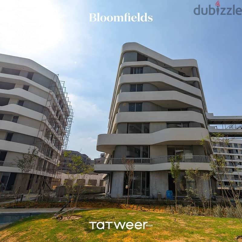 Two-bedroom apartment for sale, immediate receipt, in Bloomfields, Mostakbal City, with Tatweer Misr 2