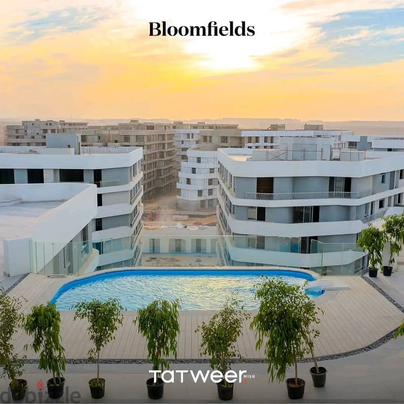 شقة للبيع 178م (3 غرف) في مشروع بلوم فليدز تطوير مصر Bloomflides 1