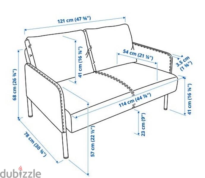 Ikea GLOSTAD Sofa 2