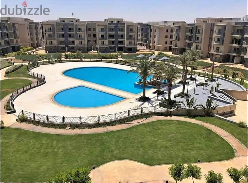Ground floor apartment with garden, immediate receipt, in the heart of Golden Square, minutes from the AUC, installments over 5 yearsشقة إستلام فوري 2