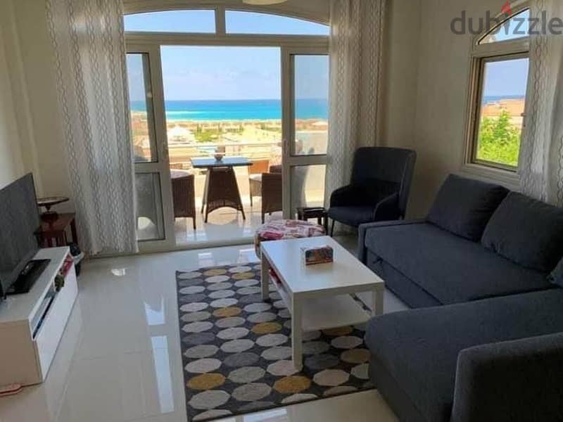 Immediate receipt of a fully finished chalet in a garden with a sea view in installments and a discount is available in Ain Sokhna from La Vista at la 1