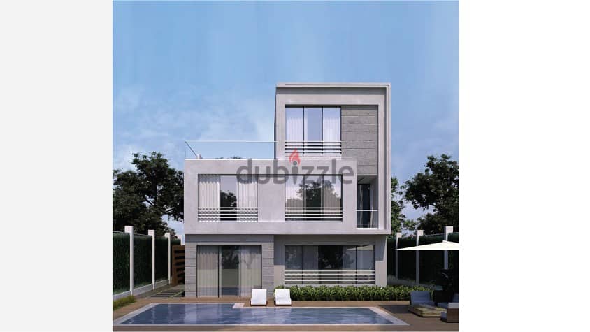 Own in Sheikh Zayed, with a 10% down payment over 10 years, an independent villa with a garden in Park Valley Compound 8