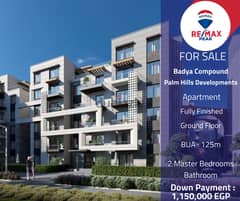 Badya Compound Palm Hills Apartment  For Sale  125m