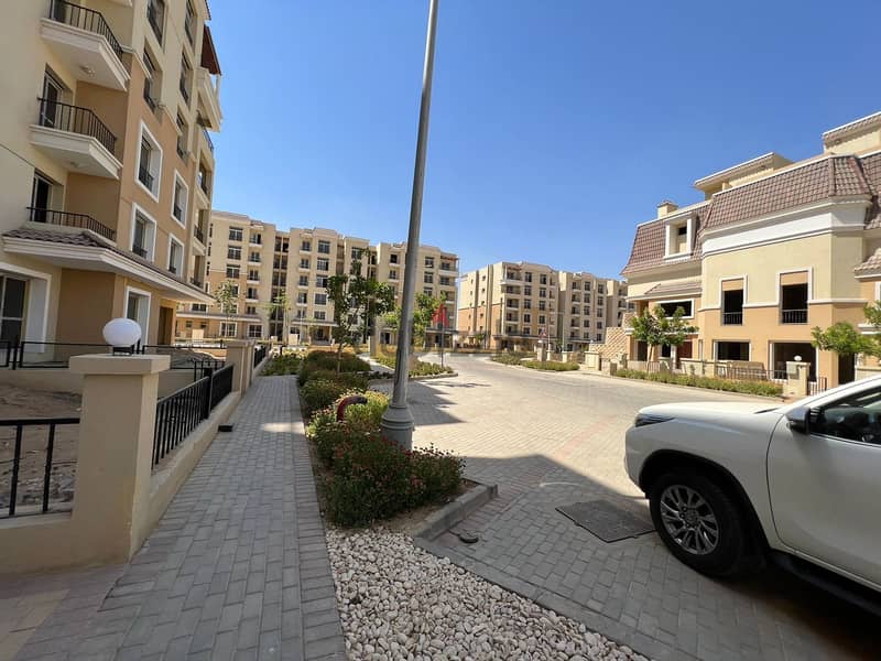 3-bedroom apartment for sale with a 42% discount and installments over 8 years in Sarai Compound in front of Madinaty 2