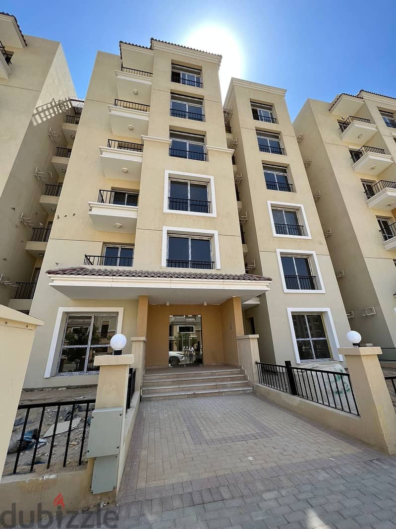 3-bedroom apartment for sale with a 42% discount and installments over 8 years in Sarai Compound in front of Madinaty 3