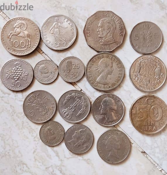 مجموعة كبيره من العملات القديمه 11
