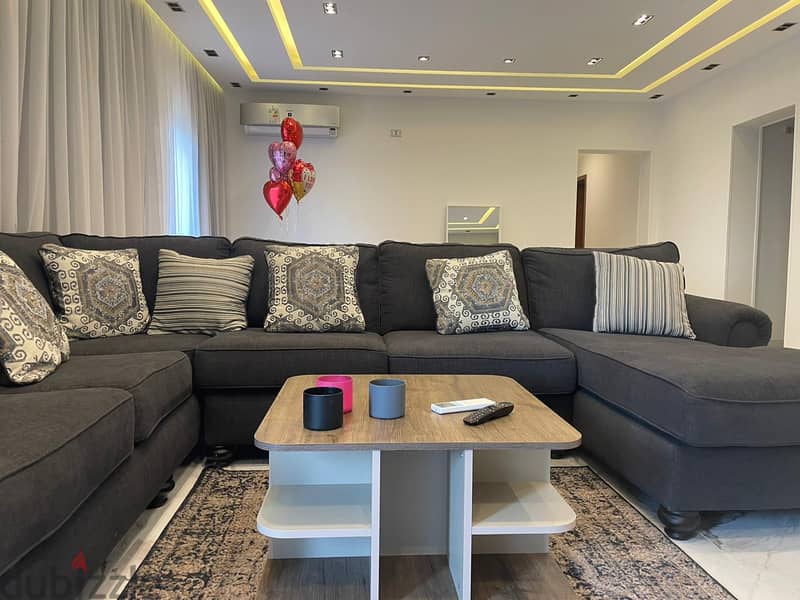 Fully-furnished apartment 210 m. for rent ultra super lux in prime location -Compound sodic Eastown , New Cairo 4