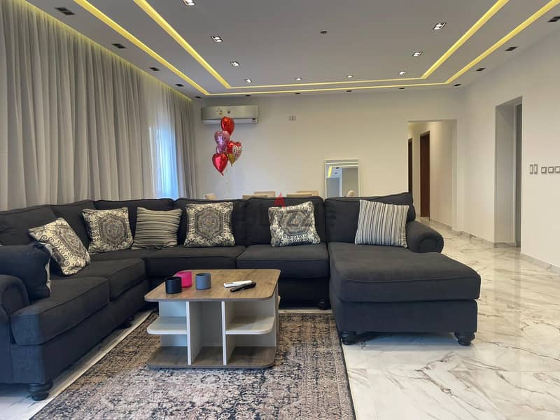 Fully-furnished apartment 210 m. for rent ultra super lux in prime location -Compound sodic Eastown , New Cairo 5