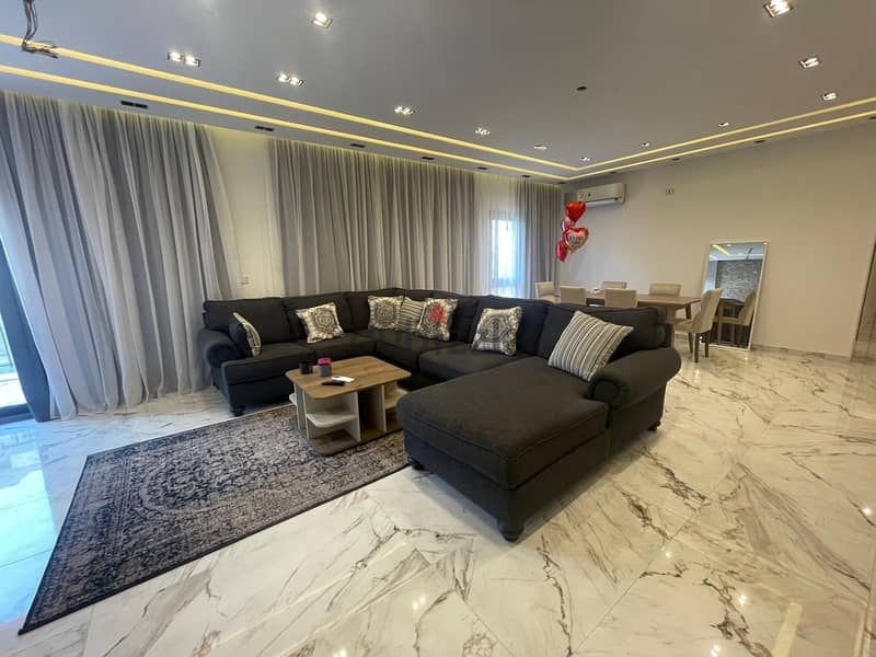 Fully-furnished apartment 210 m. for rent ultra super lux in prime location -Compound sodic Eastown , New Cairo 7