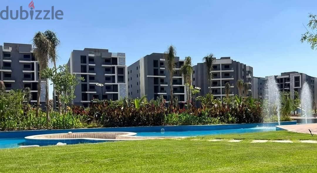 Apartment with garden for sale ready to move fully finished, in Sheikh Zayed installments 10