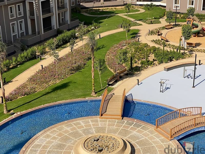 October plaza - Sodic  Ground apartment View Landscape for sale  High end finishing  Area: 214 m 1