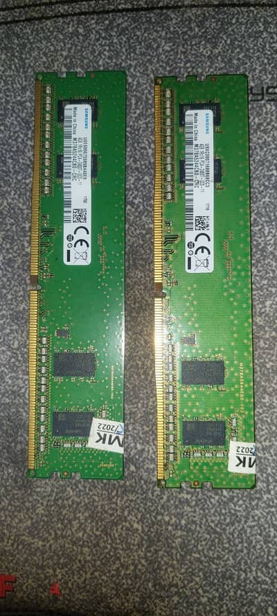 Ram ddr4 samsung 4gb +4gb