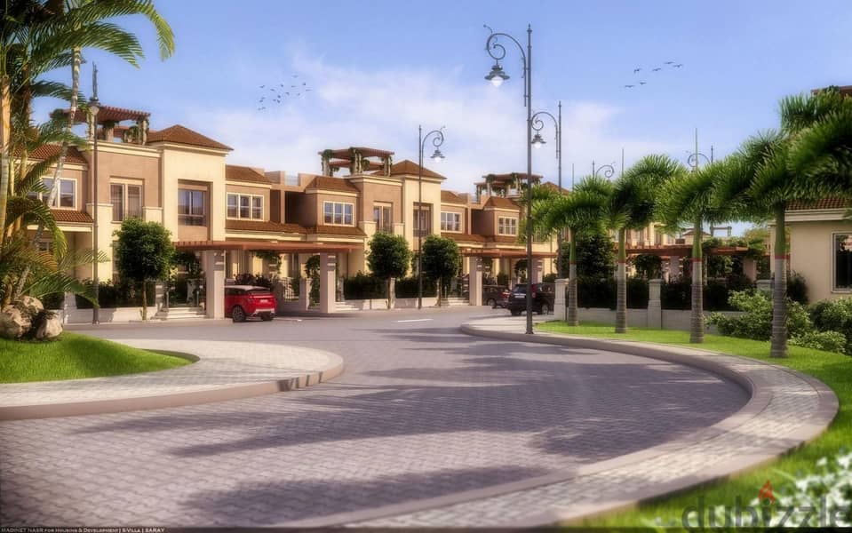 Villa260m with Garden Below Market Price in Sarai Mostakbal City 2