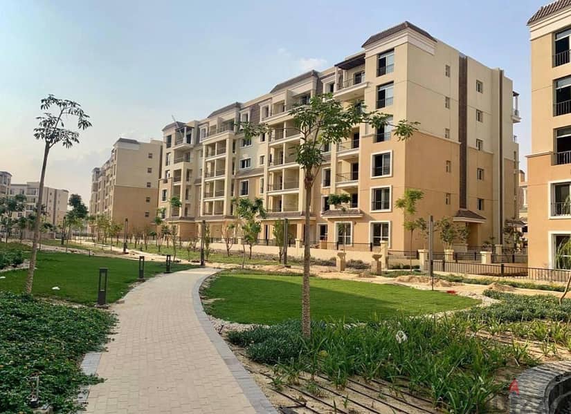 شقة ١٦٦م للبيع ٣ غرف بخصم على زيادة المقدم في كمبوند سراي sarai القاهرة الجديدة 5
