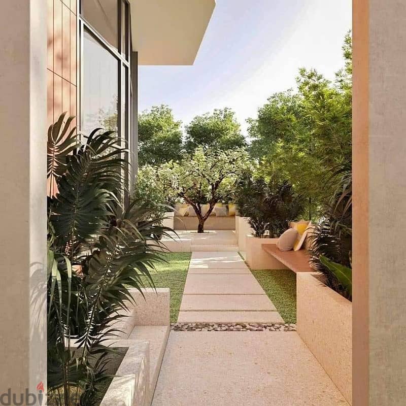 Duplex, 209 meters, landscape view, first settlement, minutes from Nasr City, in Taj City Compound 9