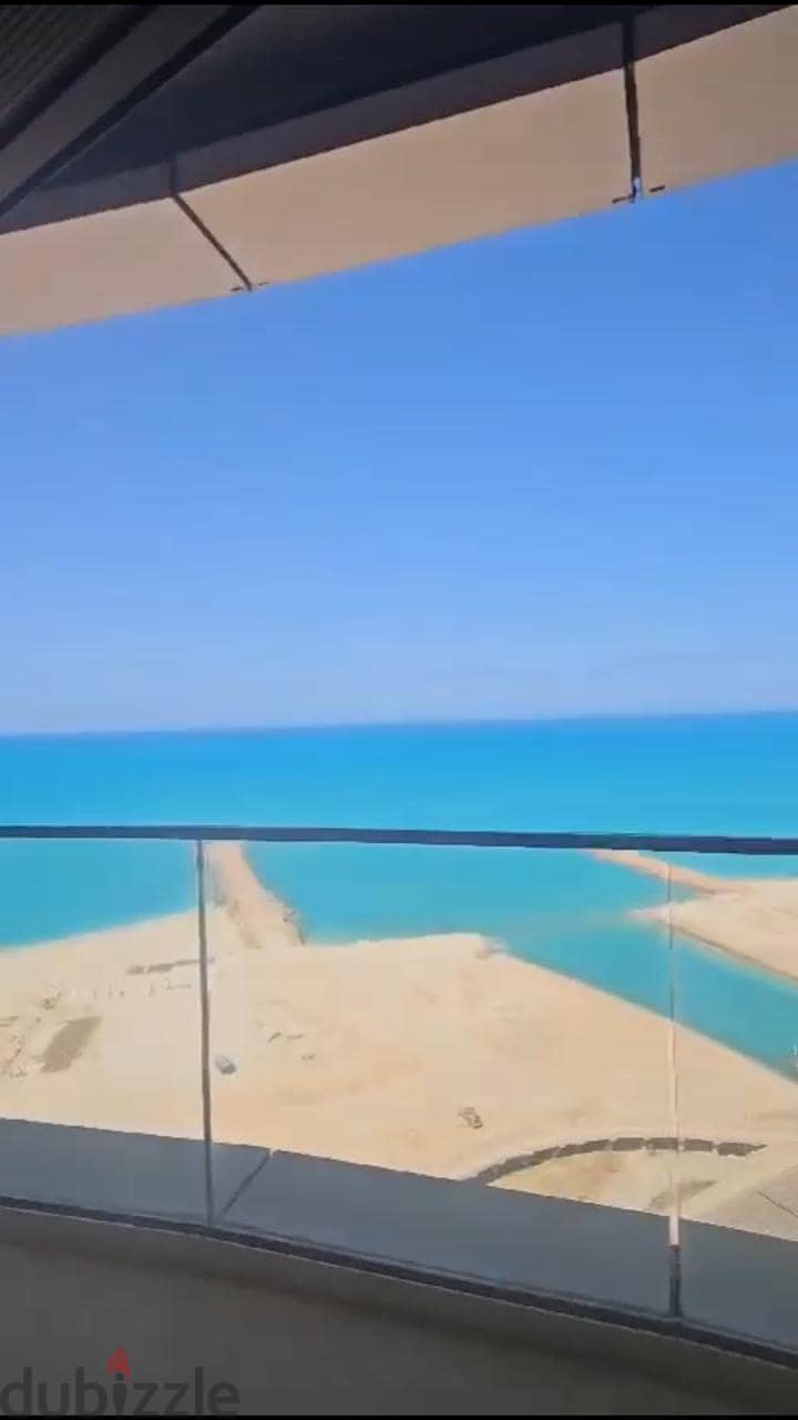 348 sqm hotel apartment with panoramic view in front of the sea, hotel finishing in New Alamein, North Coast, in El Alamein Towers (The Gate) 5