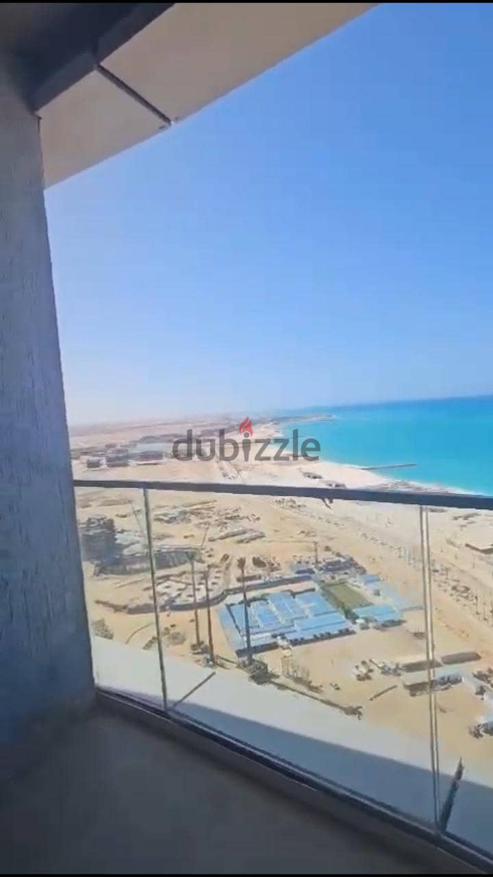 348 sqm hotel apartment with panoramic view in front of the sea, hotel finishing in New Alamein, North Coast, in El Alamein Towers (The Gate) 11